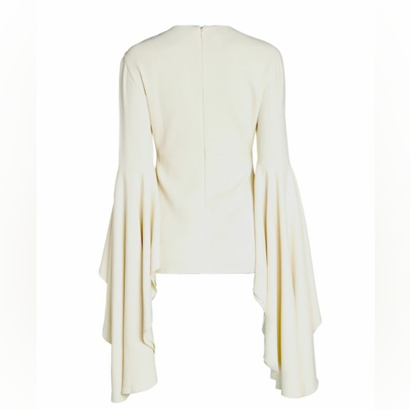 Giambattista Valli | Crepe Top with Fluted Cuffs - Picture 4 of 16